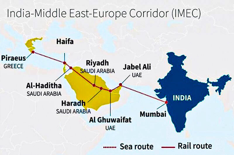 نقشه‌کشي آمريکا براي مهار ايران و چين با کريدور IMEC