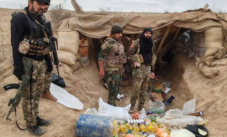 انهدام تاسيسات و مخفيگاه‌هاي داعش در الانبار